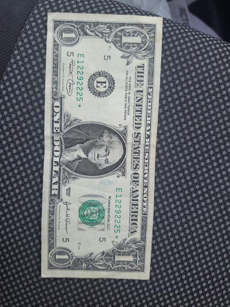 billet de dollar américain, Enlèvement ou Envoi