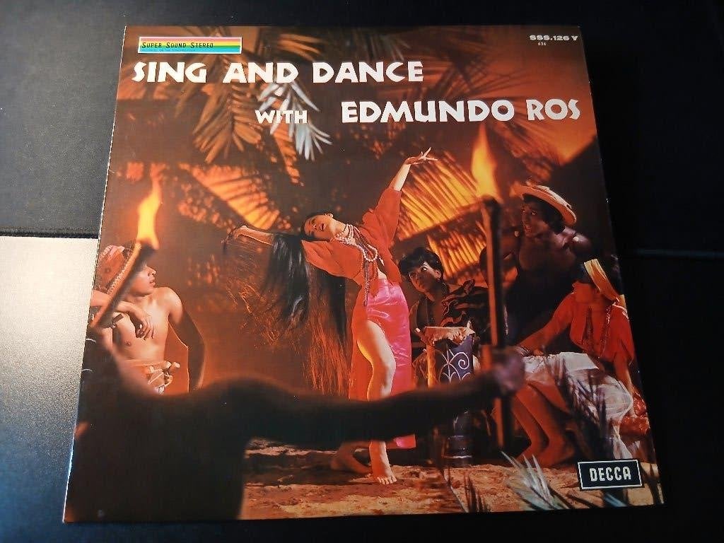 Sing And Dance With Edmundo Ros - Lp Als nieuw, Cd's en Dvd's, Vinyl | Latin en Salsa, Inclusief binnenhoes, Ophalen of Verzenden