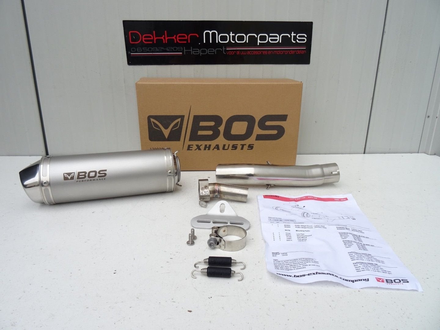 Bos Sport Uitlaat Demper Suzuki GSXR750 GSXR600 2008-2010 K8, Motoren, -, -, Nieuw, Ophalen of Verzenden