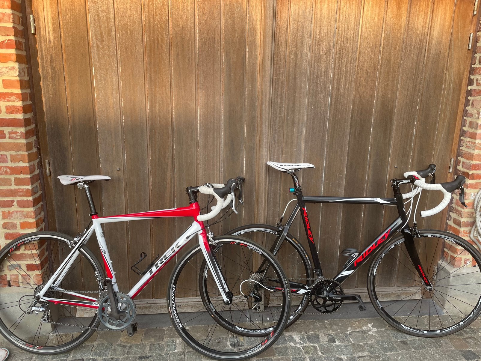Ridley+trek koersfiets, Fietsen en Brommers, Fietsen | Racefietsen, Ophalen, Zo goed als nieuw