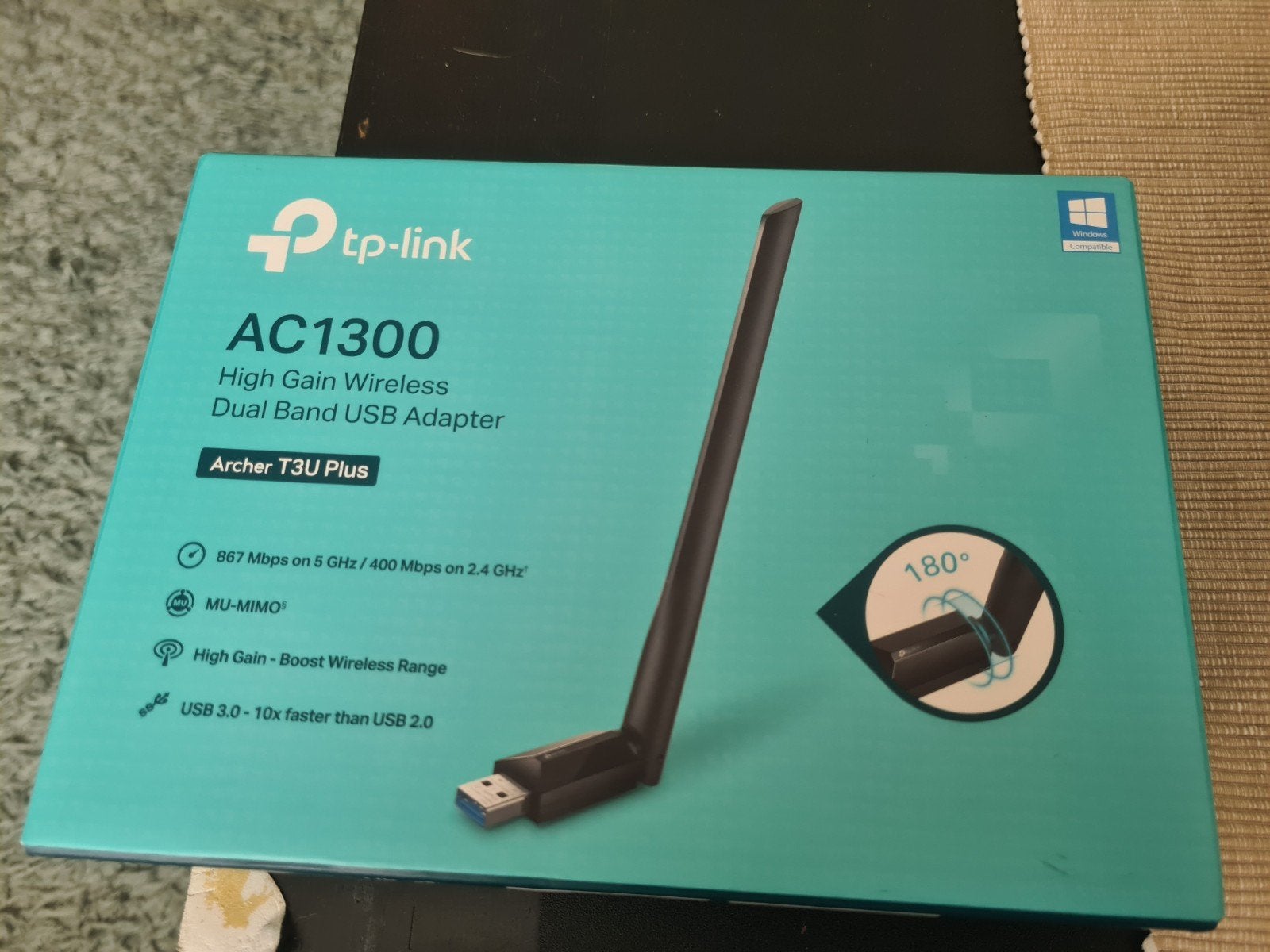 TP Link Archer T3U Plus Dual Band USB Adapter, Computers en Software, Ophalen of Verzenden, Nieuw, TP-Link