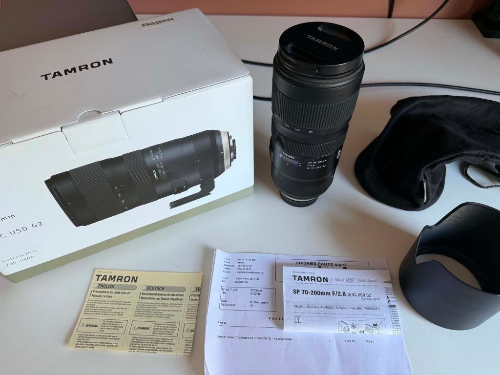Tamron 70-200mm F/2.8 Di VC USD G2 for Nikon, Ophalen, Beschermhoes/tas, Telelens, Zo goed als nieuw