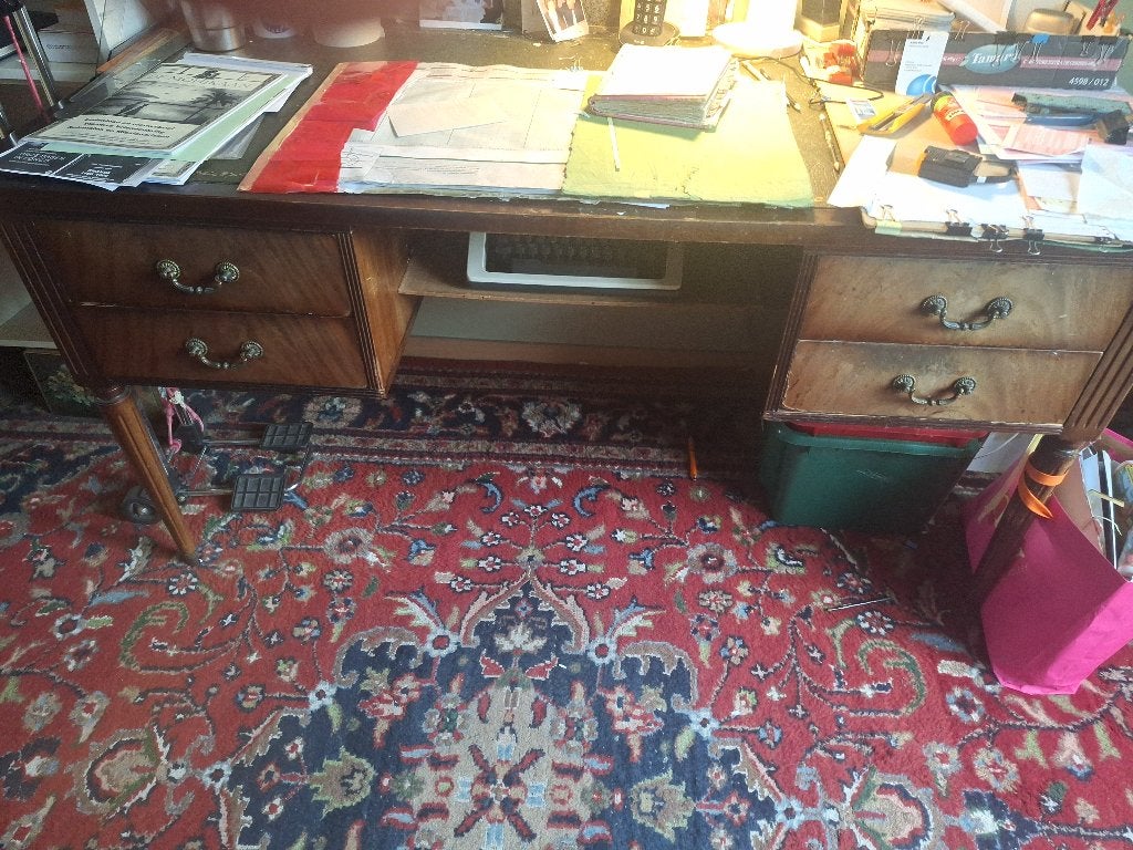 Houten kast en bureau, Ophalen, Demontabel, Gebruikt, Hout