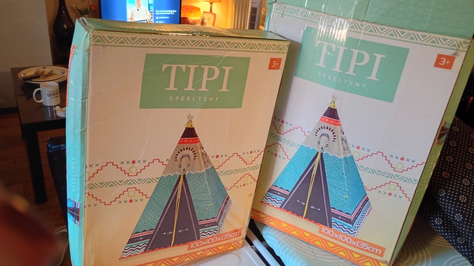 Tipi tenten kind, Enlèvement, Comme neuf