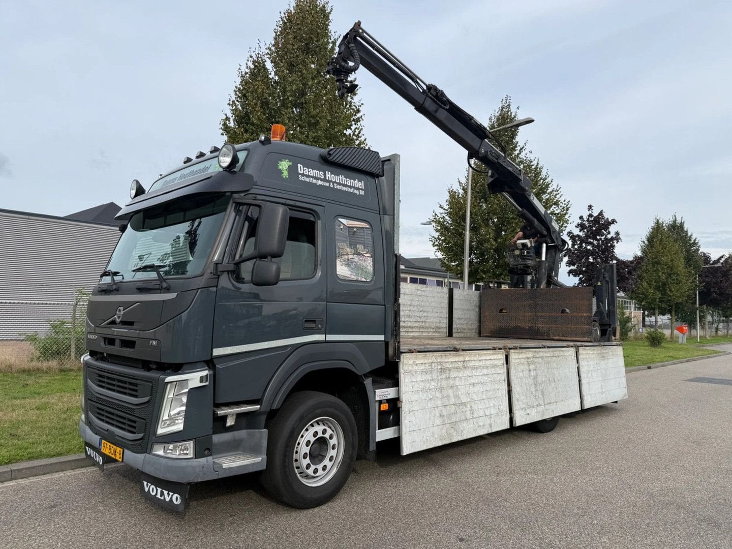 Volvo FM 380 fm 380 euro 6 hiab roller !!!, Automaat, Electronic Stability Program (ESP), Diesel, Zilver of Grijs