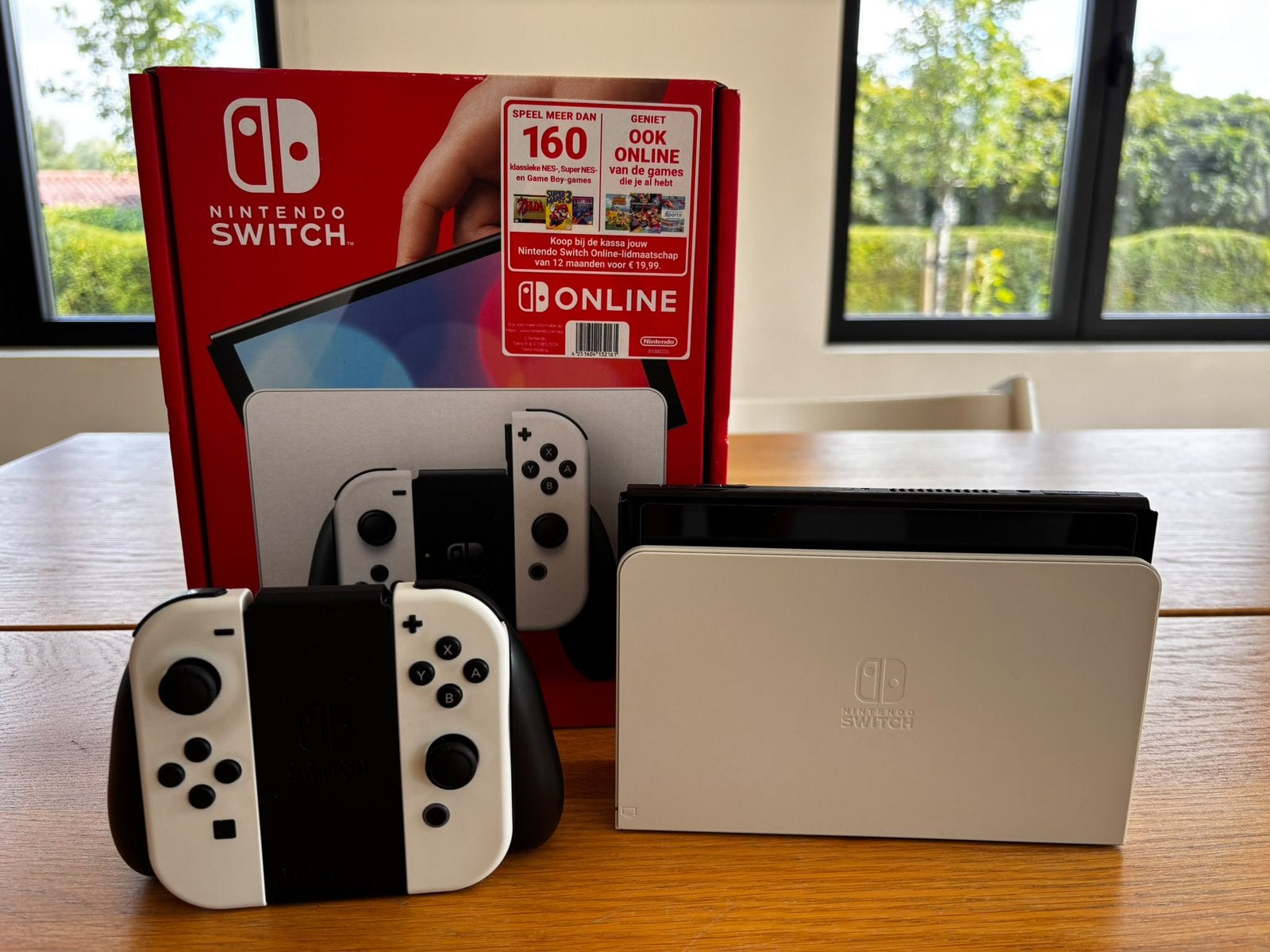 Nintendo Switch OLED - wit - perfecte staat, Enlèvement, Comme neuf, Switch OLED