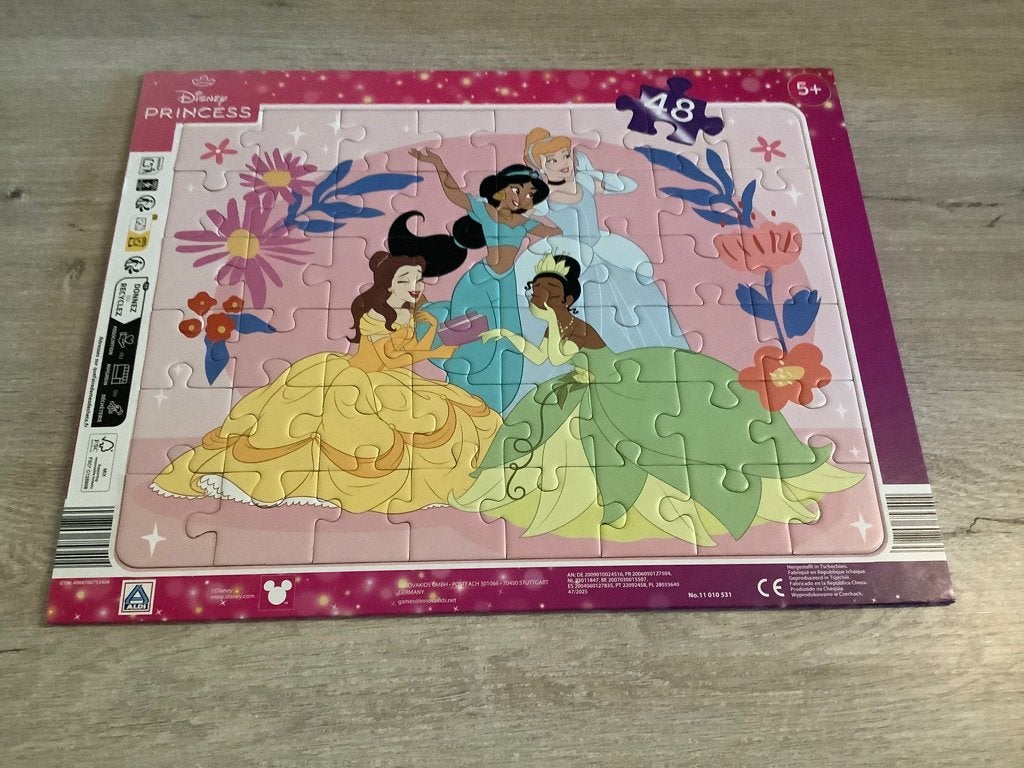 Puzzle Disney Princesses (48 pièces), Enlèvement ou Envoi, 10 à 50 pièces, Comme neuf, 4 à 6 ans