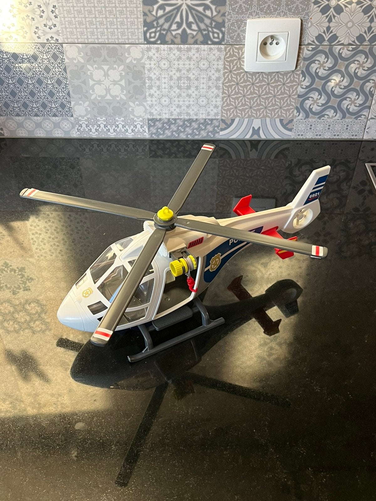 Politie helikopter playmobil 6921, Ophalen, Gebruikt, Voertuig, City action