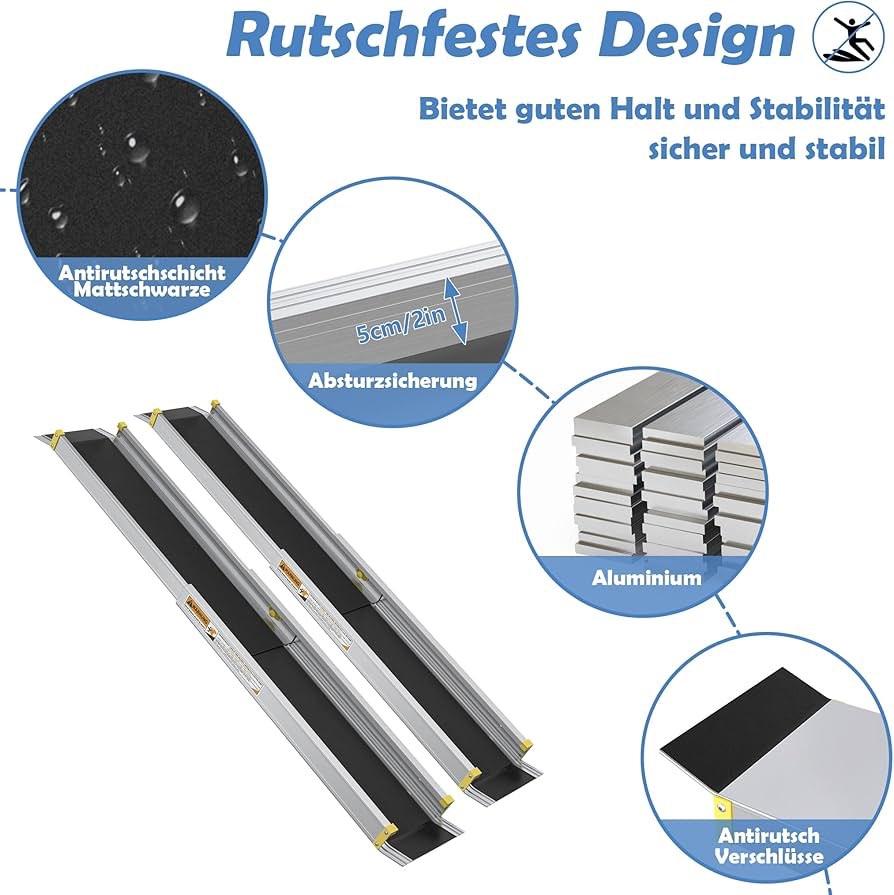 Rails télescopiques pour vélo ou chaise roulante, Enlèvement, Utilisé