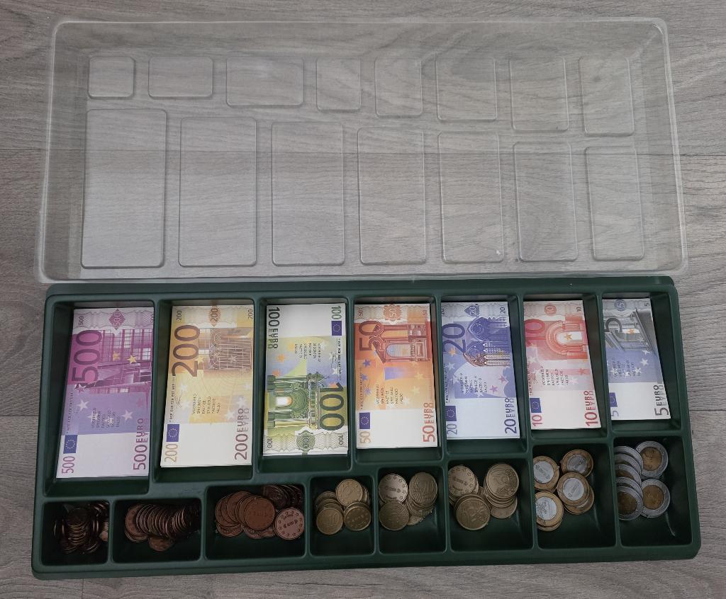 Euro munten en biljetten - sorteerdoos, Ophalen of Verzenden, Zo goed als nieuw