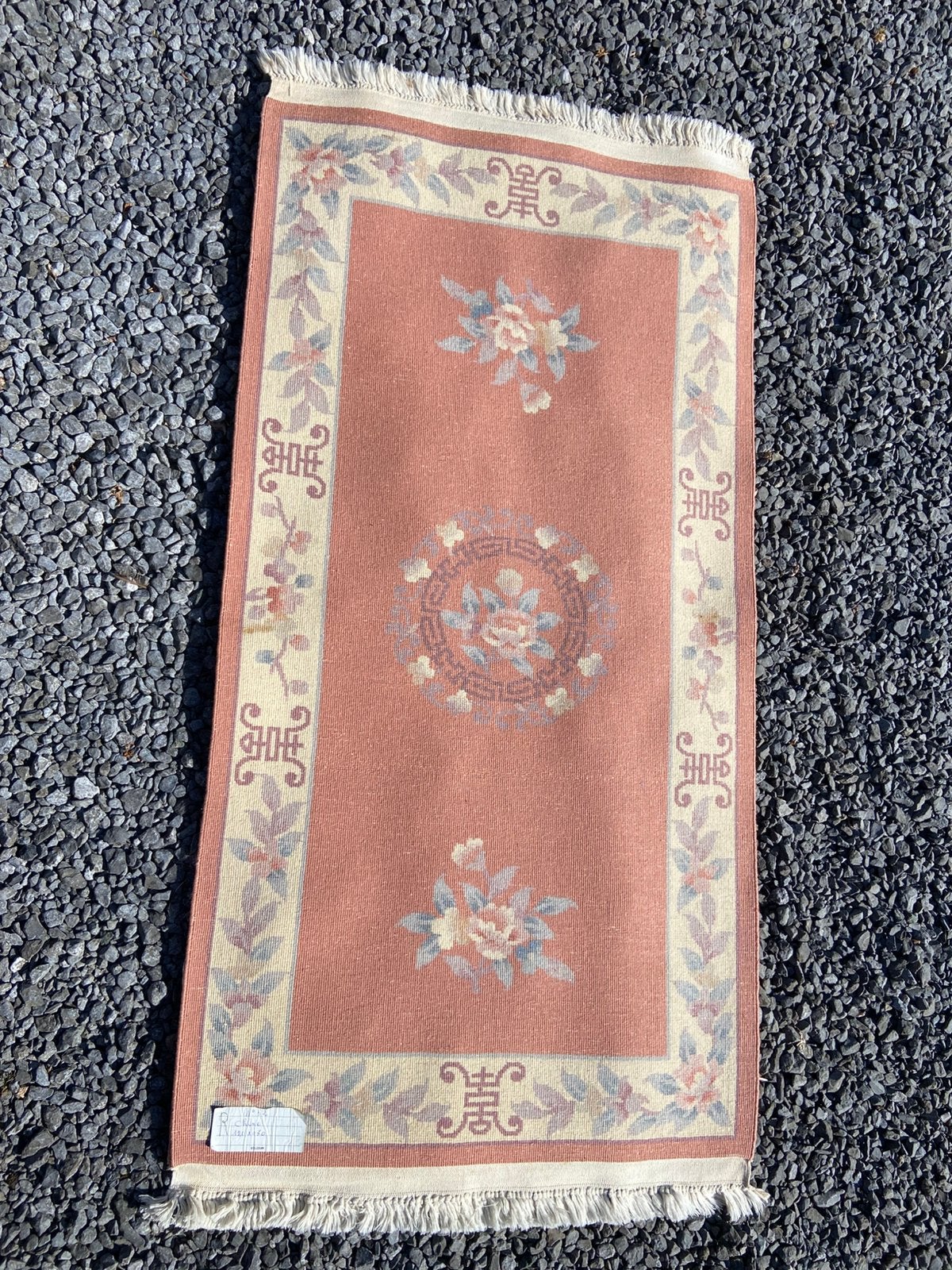 Tapis chine 140 x 70 cm tapijt rug, Enlèvement