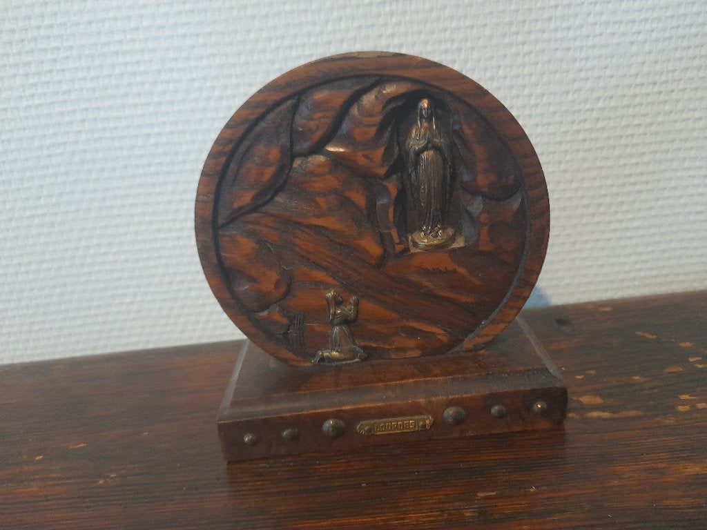 oud katholiek bedevaartssouvenir uit Lourdes, Ophalen of Verzenden