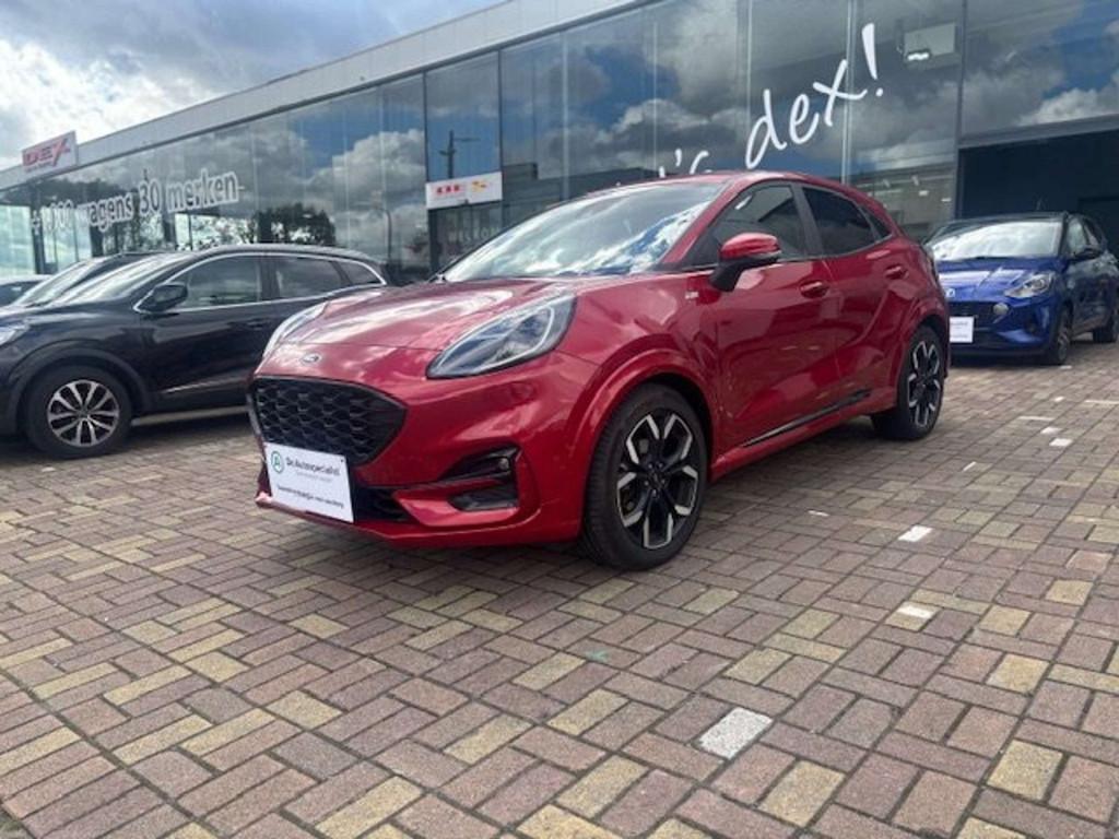 Ford Puma Puma 1.0 EcoBoost Hybrid ST-LINE X (bj 2020), 4 deurs, Euro 6, 103 g/km, Zwart