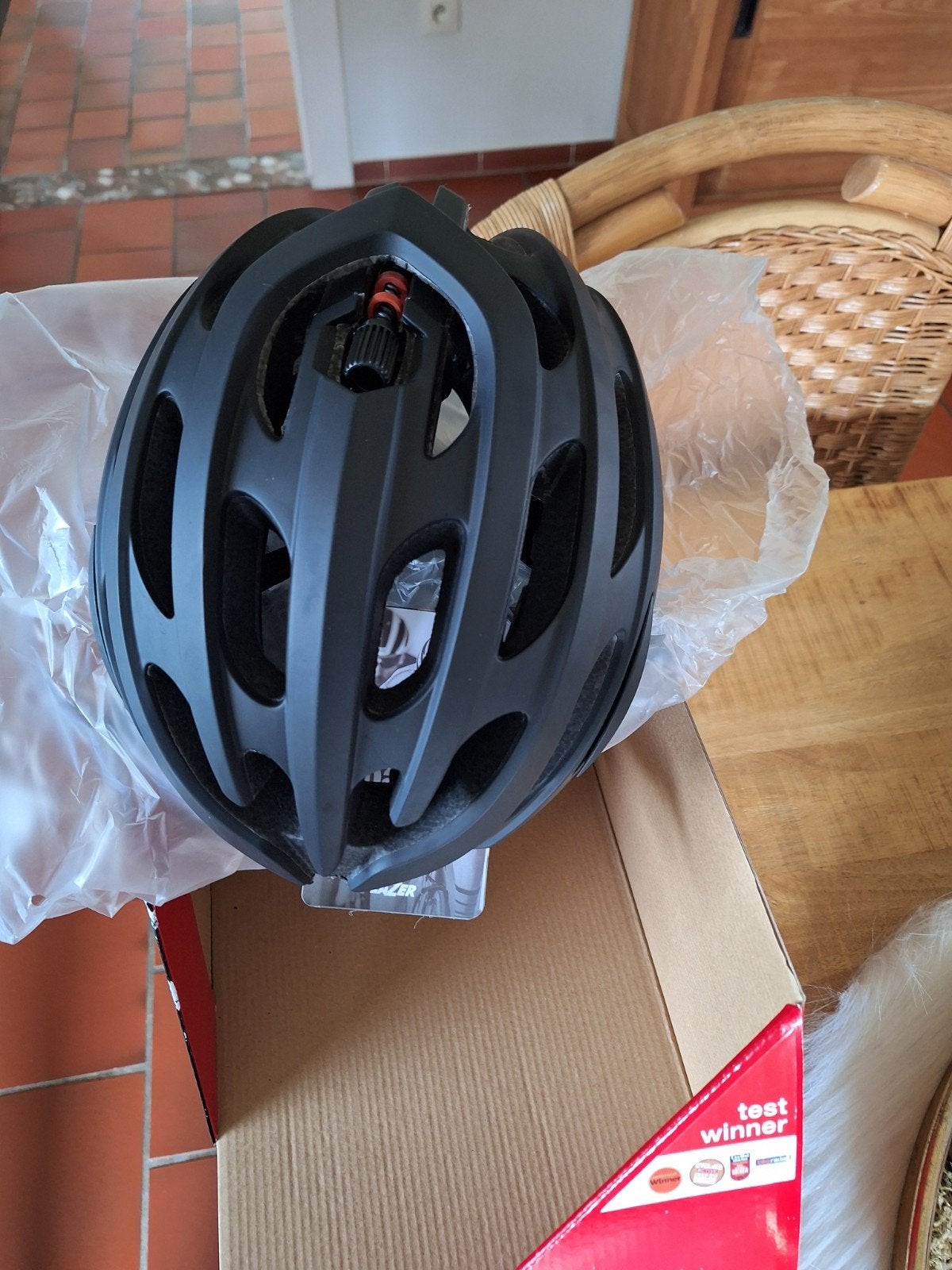 fietshelm, Ophalen