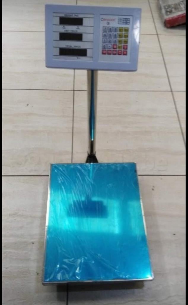 Industriële elektronische weegschaal tot 300 kg inox, Ophalen