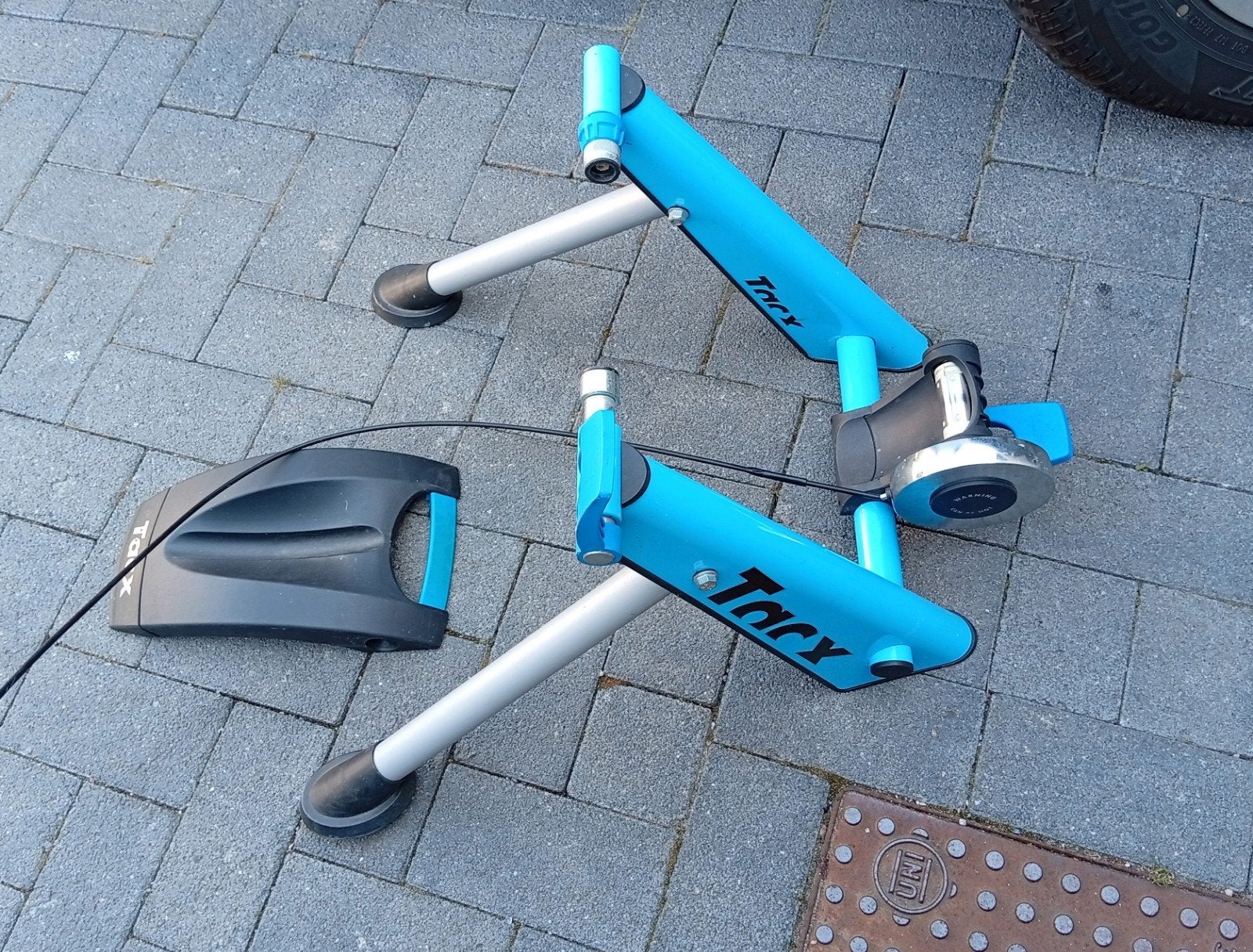 Rollen fiets - rollentrainer Tacx blauw, Sport en Fitness, Wielrennen, Ophalen of Verzenden, Gebruikt, Overige typen