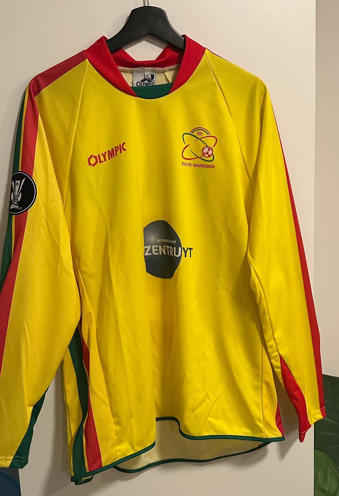 Match worn UEFA Cup - Zulte Waregem 06/07- Geert De Vlieger, Sport en Fitness, Ophalen of Verzenden, Zo goed als nieuw, Shirt