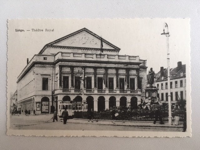 Postkaart Liége. Théâtre Royal, Verzamelen, Ophalen, 1920 tot 1940, Ongelopen, Luik