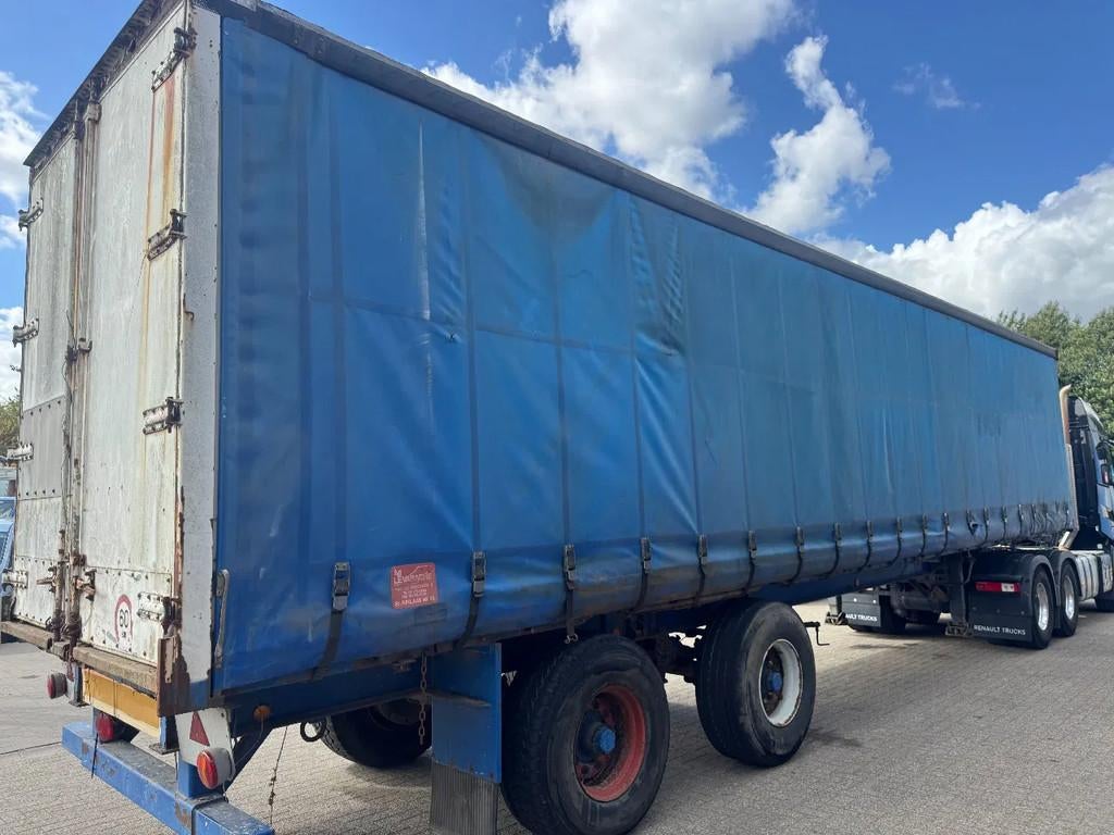 Van Hool *FULL STEEL SUSPENSION-WIDE SPREAD-BELGIAN TRAILER*, Auto's, Vrachtwagens, Blauw, Overige brandstoffen, Bedrijf, Aanhangers en Opleggers