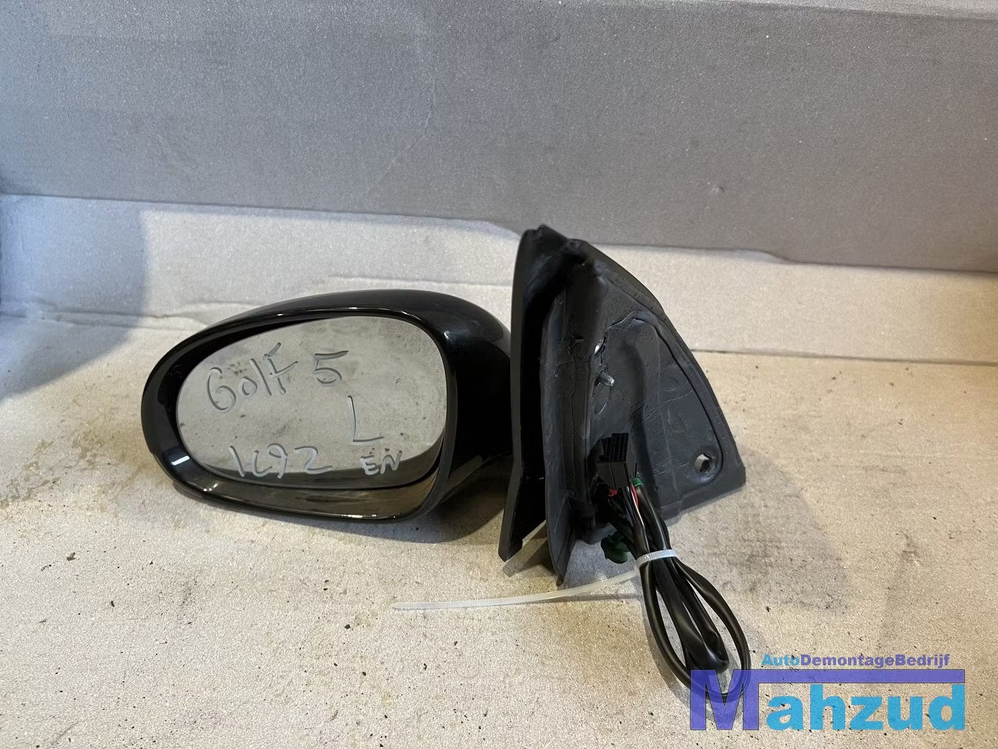 VW GOLF 5 ZWART LC9Z Links spiegel 2003-2009, Gebruikt, Volkswagen, Volkswagen AG, Vw@volkswagen.de