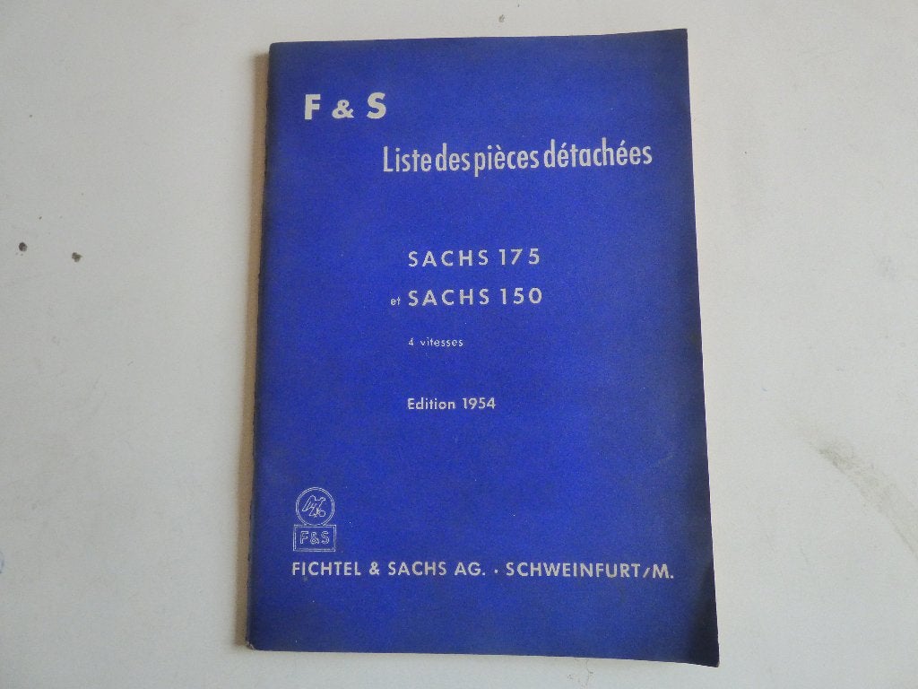 LISTE DES PIÈCES SACHS 150 ET 175 À 4 VITESSES 06.25/3, Motos, Enlèvement ou Envoi