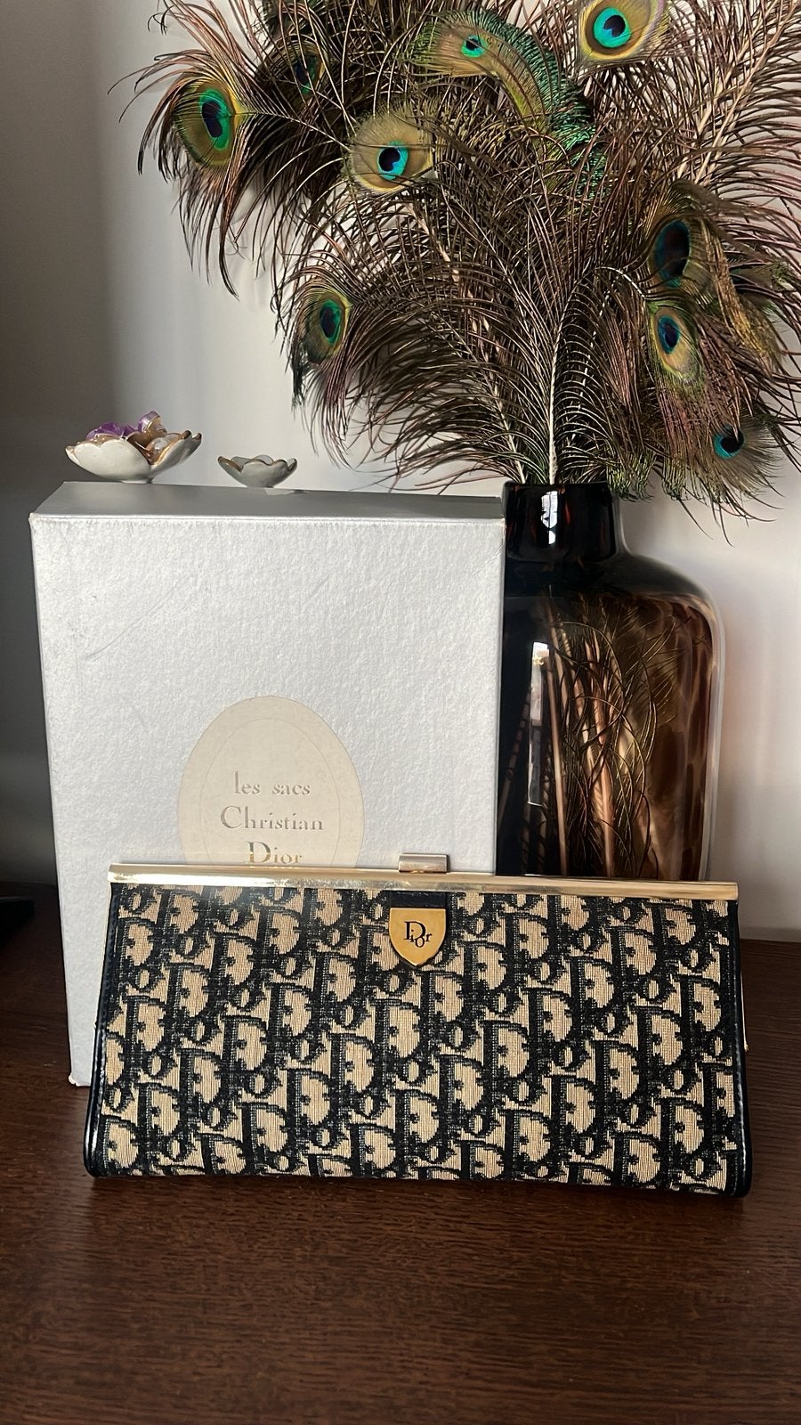 pochette vintage Christian Dior Monogramme oblique, Enlèvement ou Envoi, Comme neuf