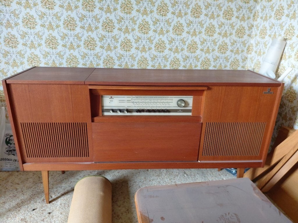 Meuble stéréo vintage, GRUNDIG, Enlèvement, Utilisé