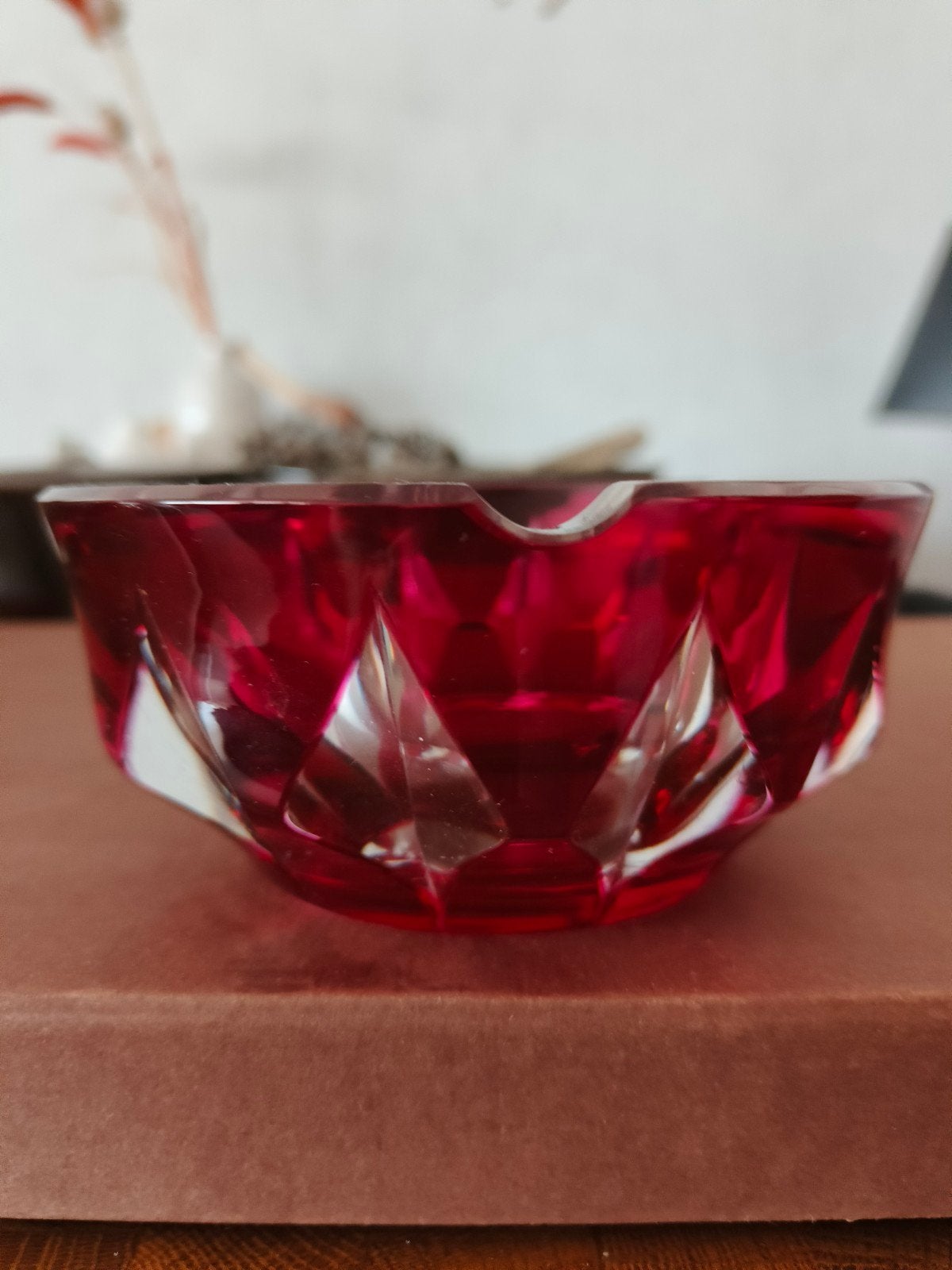 Asbak rood, Ophalen of Verzenden