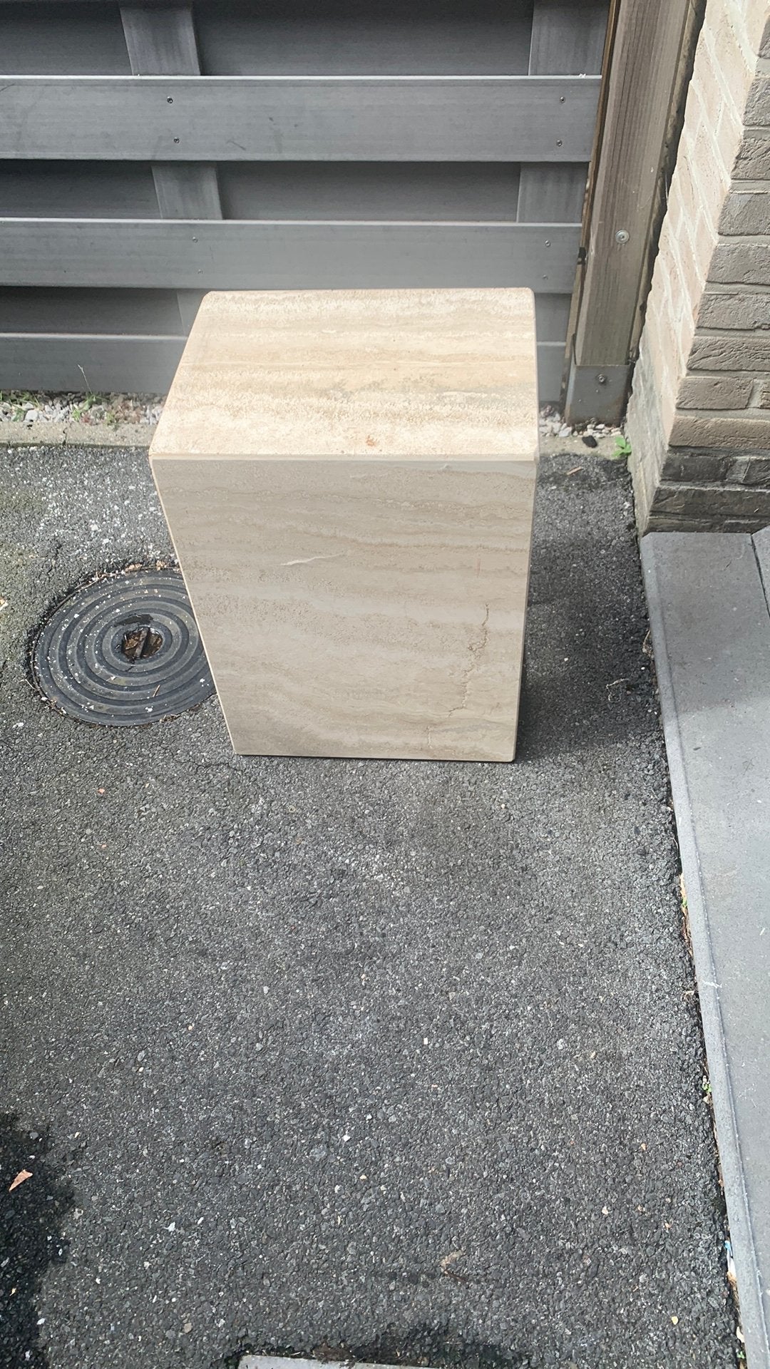 Table d'appoint en marbre, Moins de 55 cm, 45 à 60 cm, Enlèvement, Utilisé