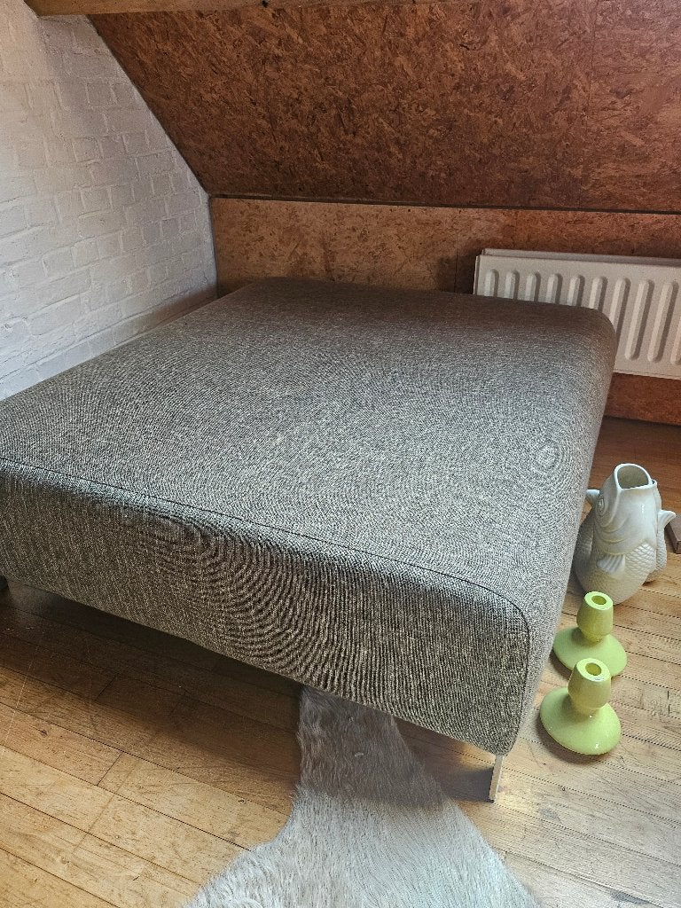 Grijze poef, Ophalen, Gebruikt, 100 tot 125 cm, 100 tot 125 cm