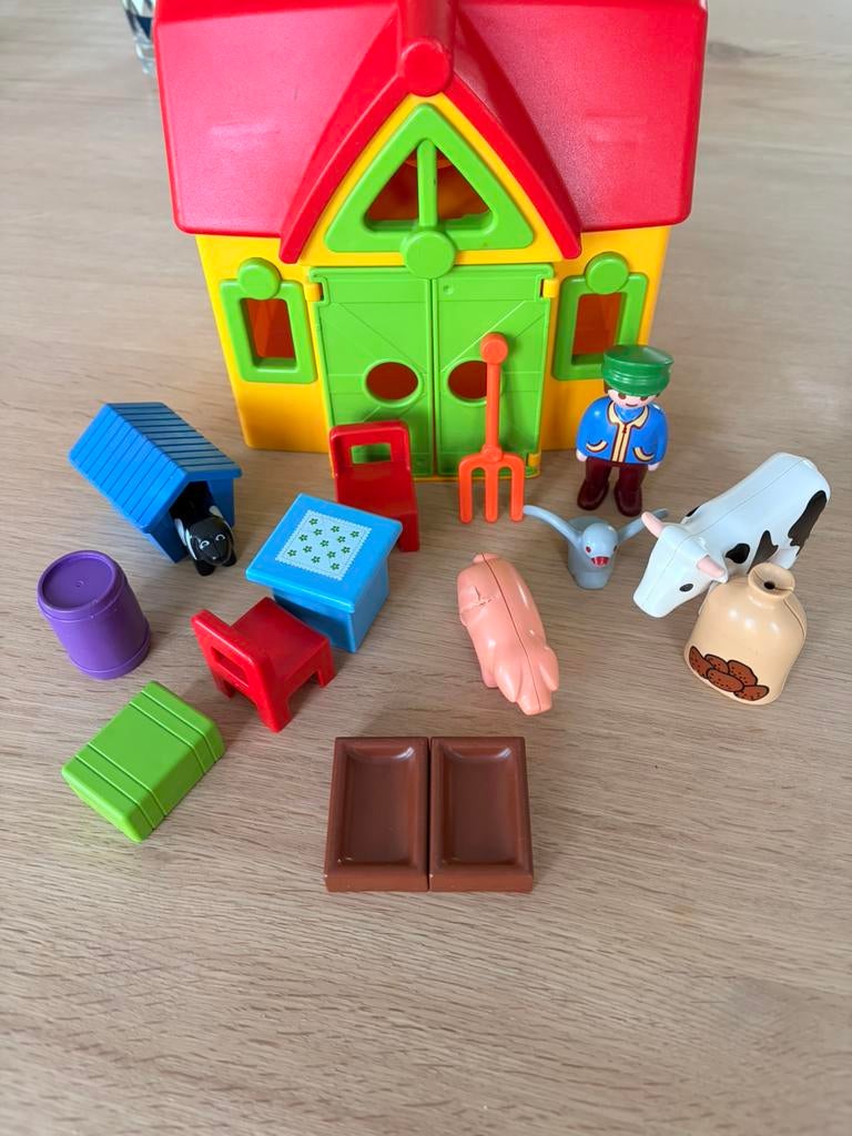 Playmobil 123 mijn meeneem boerderij, Ophalen, Gebruikt, Complete set
