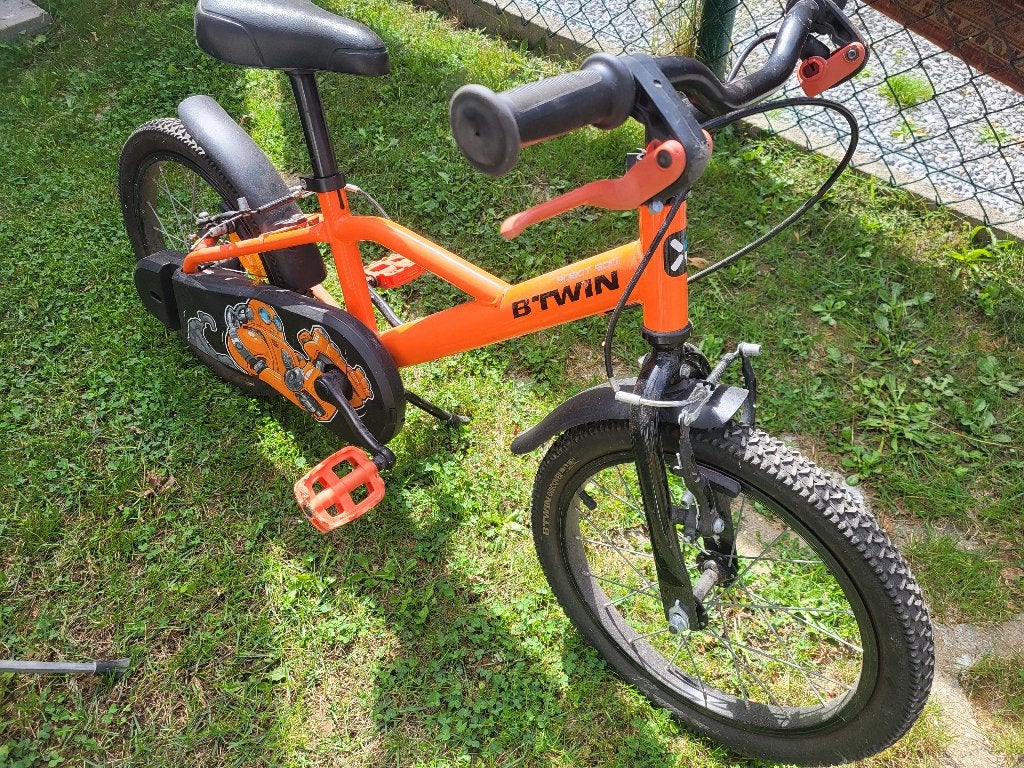 Velo enfant (garcon), Stabilisateurs, Enlèvement, BTwin Décathlon, Frein à disque