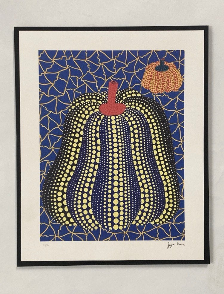 Yayoi Kusama: lithografie 40 bij 50 cm. Ingelijst verkocht, Ophalen of Verzenden, Lithografie