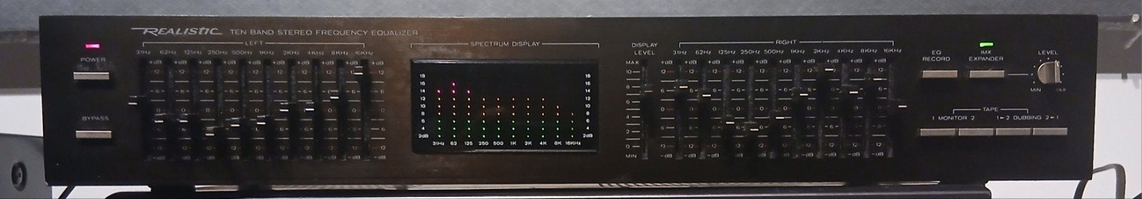 Realistic Model 31-9081 Stereo Frequency Equalizer topstaat, Enlèvement
