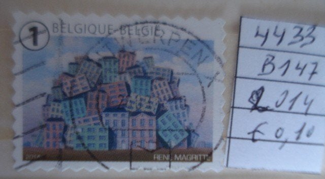 Belgique 4430  (O)  =  B147, Oblitéré, Sans enveloppe, Affranchi, Envoi