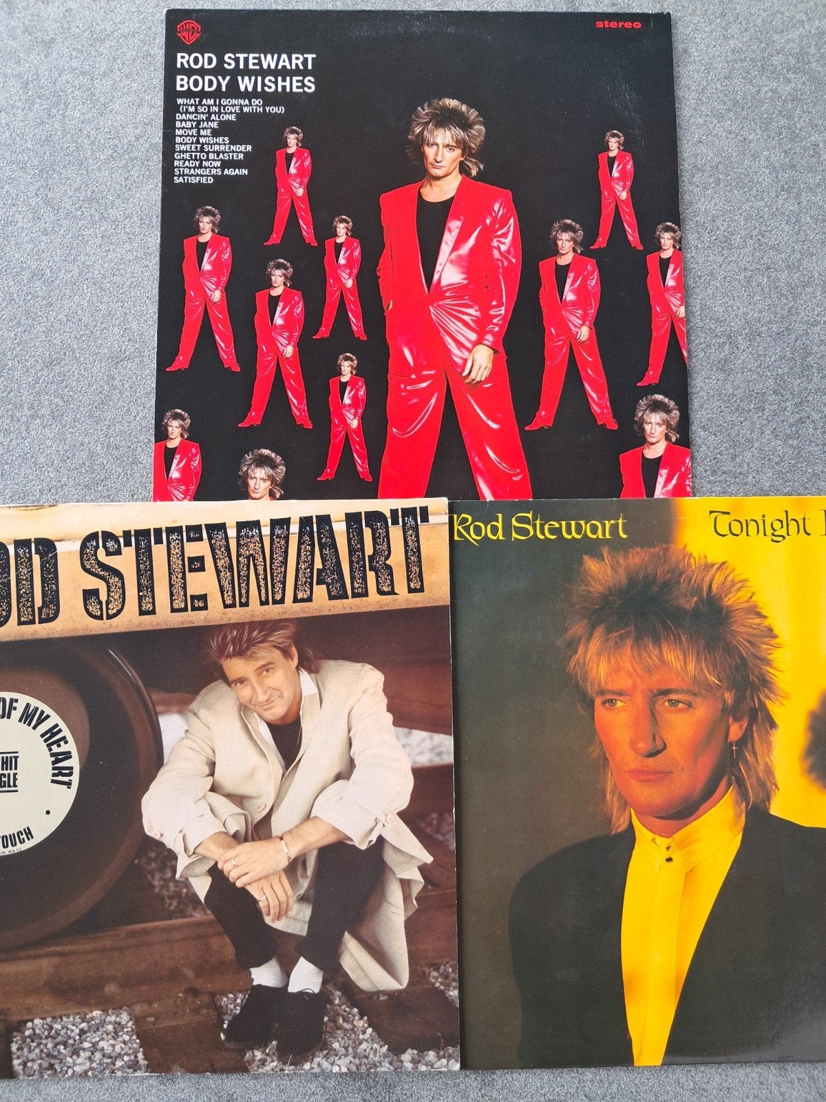 3 lp's Rod Stewart, LP, Gebruikt, Pop, Ophalen of Verzenden