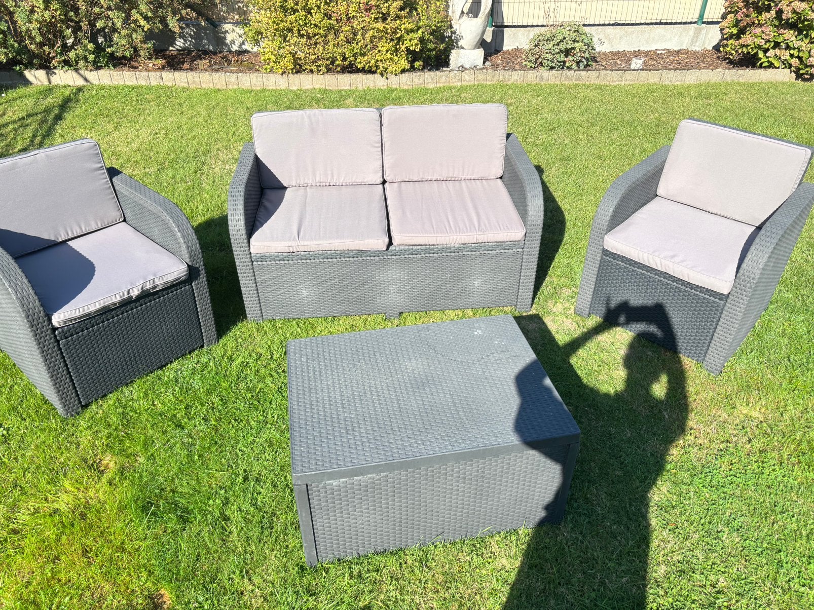 Tuinset, Ophalen, Gebruikt, 4 zitplaatsen, Tuinset