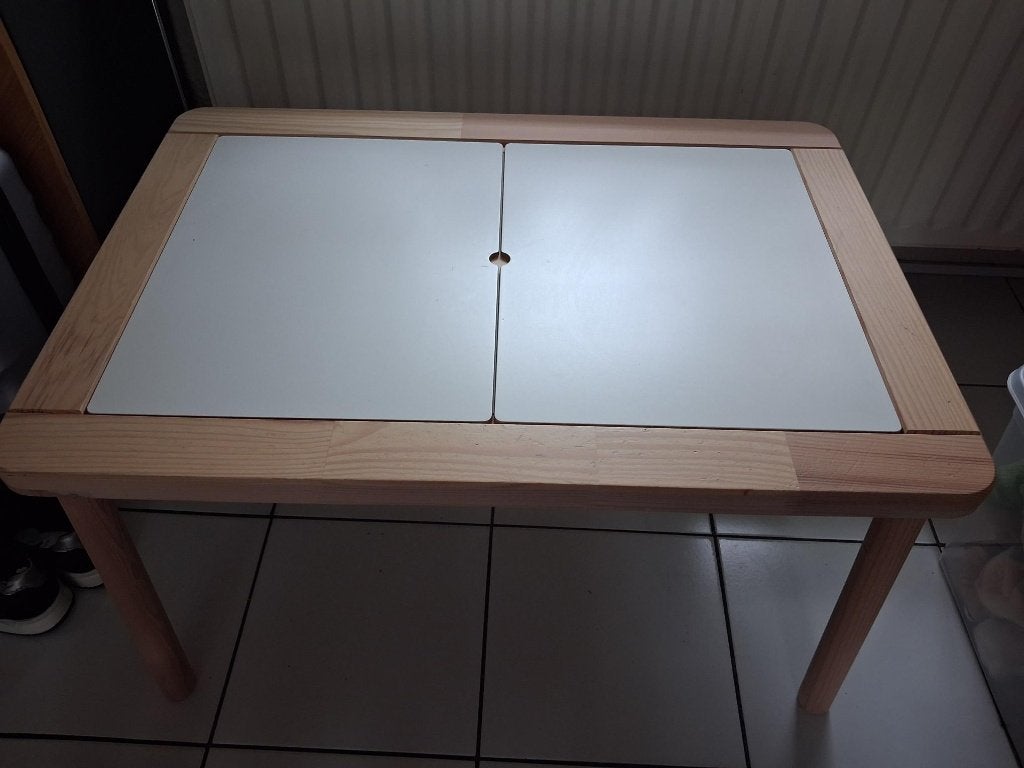 FLISAT sensorische speeltafel IKEA, Kinderen en Baby's, Ophalen, Gebruikt, Wit, Opbergmeubel