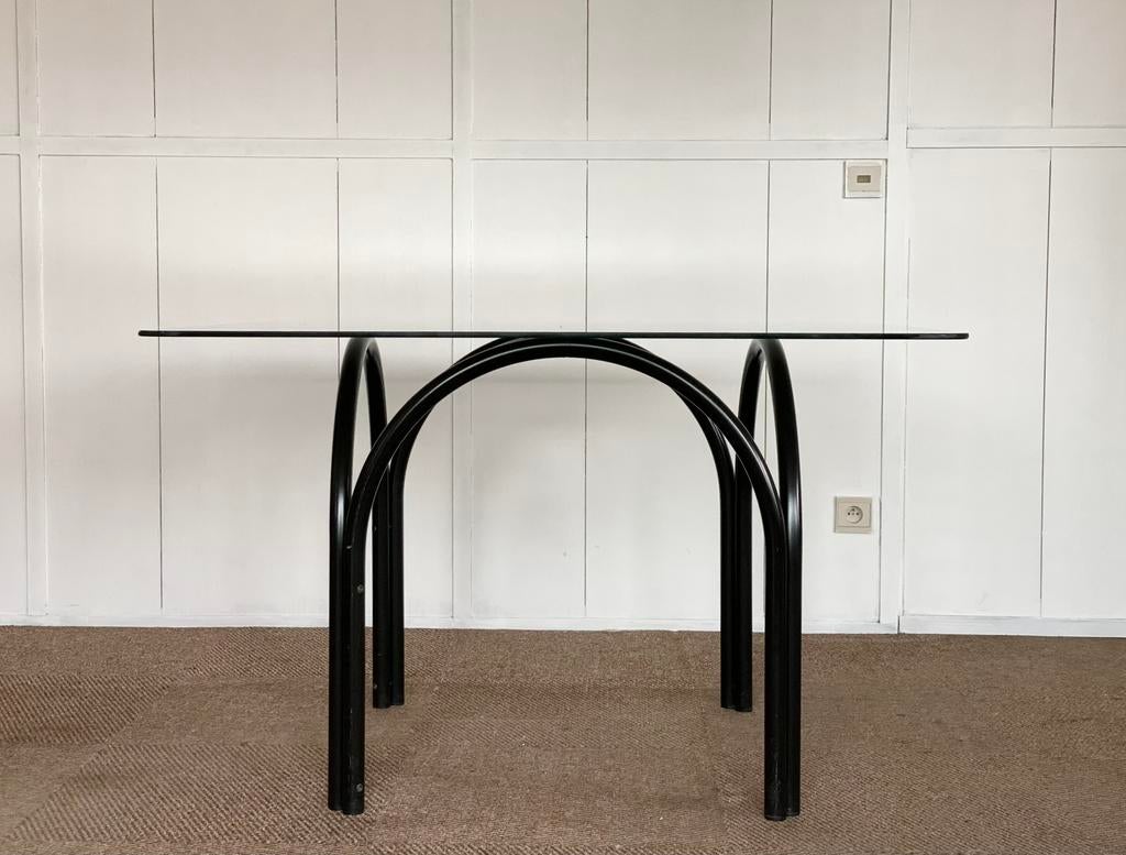 Vintage eetkamertafel by Xcol, Denemarken, ca 1980’s, Maison & Meubles, Enlèvement, Comme neuf