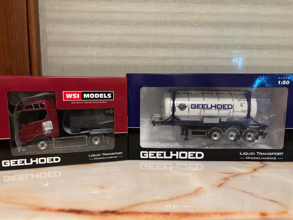 Wsi scania geelhoed met trailer, Hobby & Loisirs créatifs, Voitures miniatures | 1:50, Enlèvement ou Envoi, Neuf, Bus ou Camion