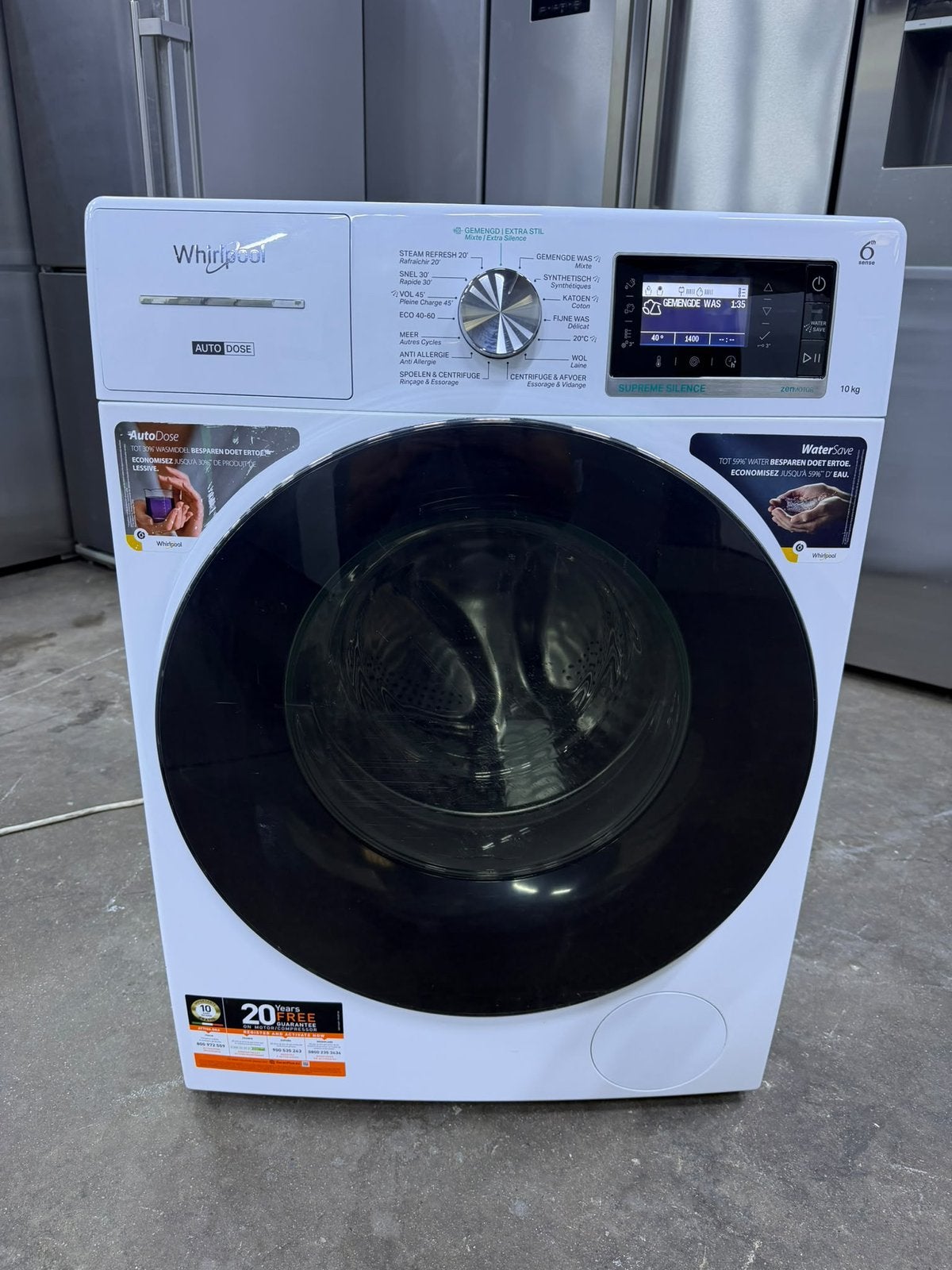 Wasmachine Whirlpool A+++ 10kg met GARANTIE, Elektronische apparatuur, Ophalen, Zo goed als nieuw