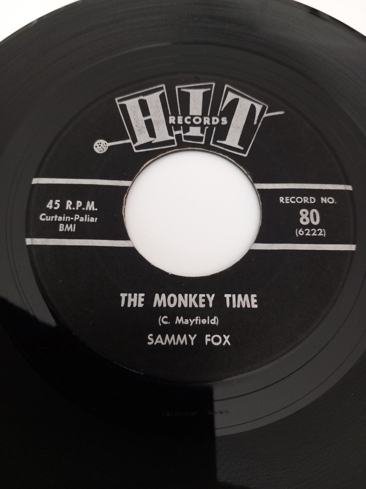 SAMMY FOX. THE MONKEY TIME.POPCORN 60S USA 45T, Ophalen of Verzenden