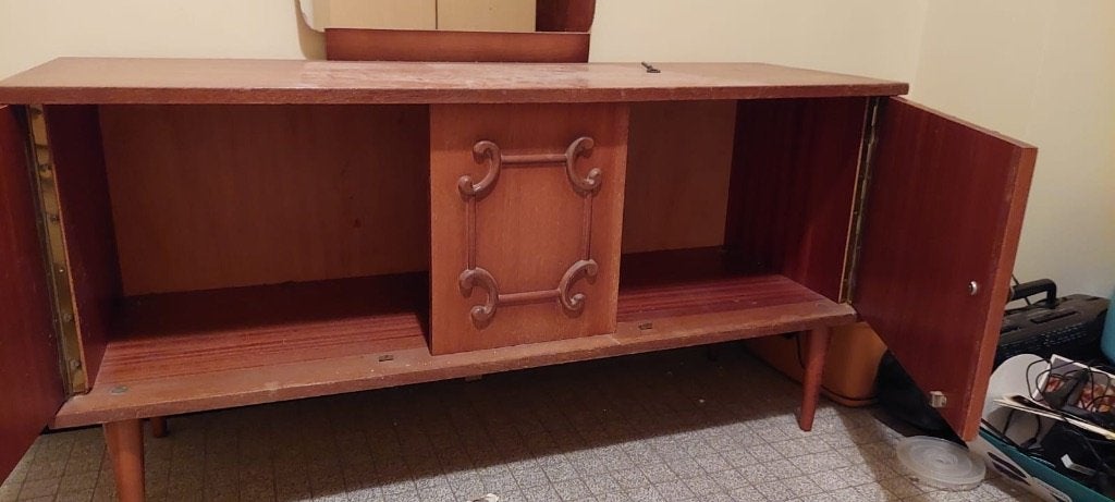Commode vintage avec miroir, Enlèvement, Maison et Meubles
