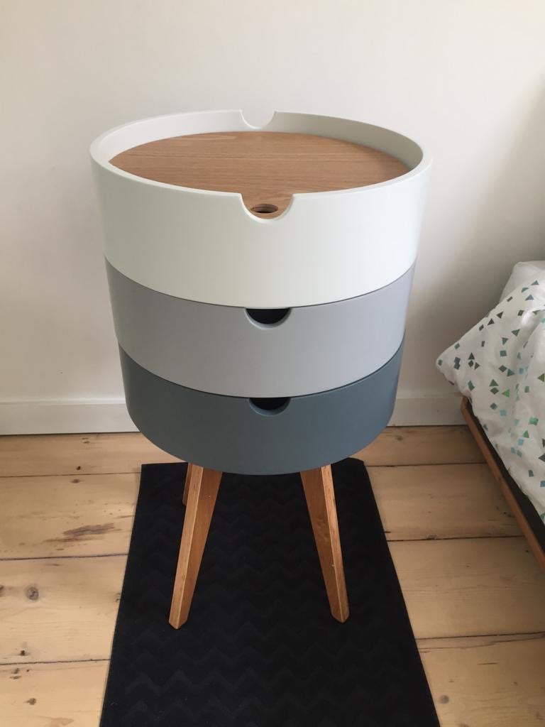 Meuble de rangement rond tricolore, Maison & Meubles, 3 ou 4 tiroirs, 25 à 50 cm, Moins de 100 cm, Comme neuf