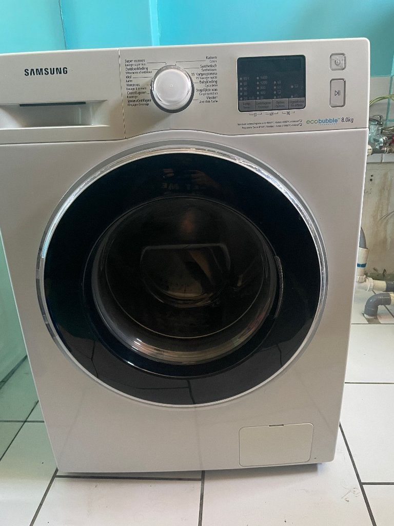 Machine a laver samsung eco bubble 8 kg pour pièces, Electroménager, Pièces & Accessoires, Ne fonctionne pas, Enlèvement