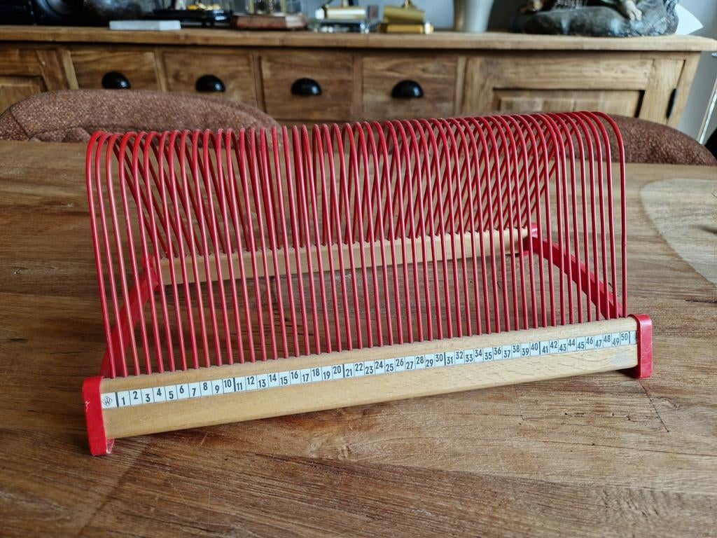 Vintage rekje voor 50 platen singles Plattofix, Ophalen of Verzenden