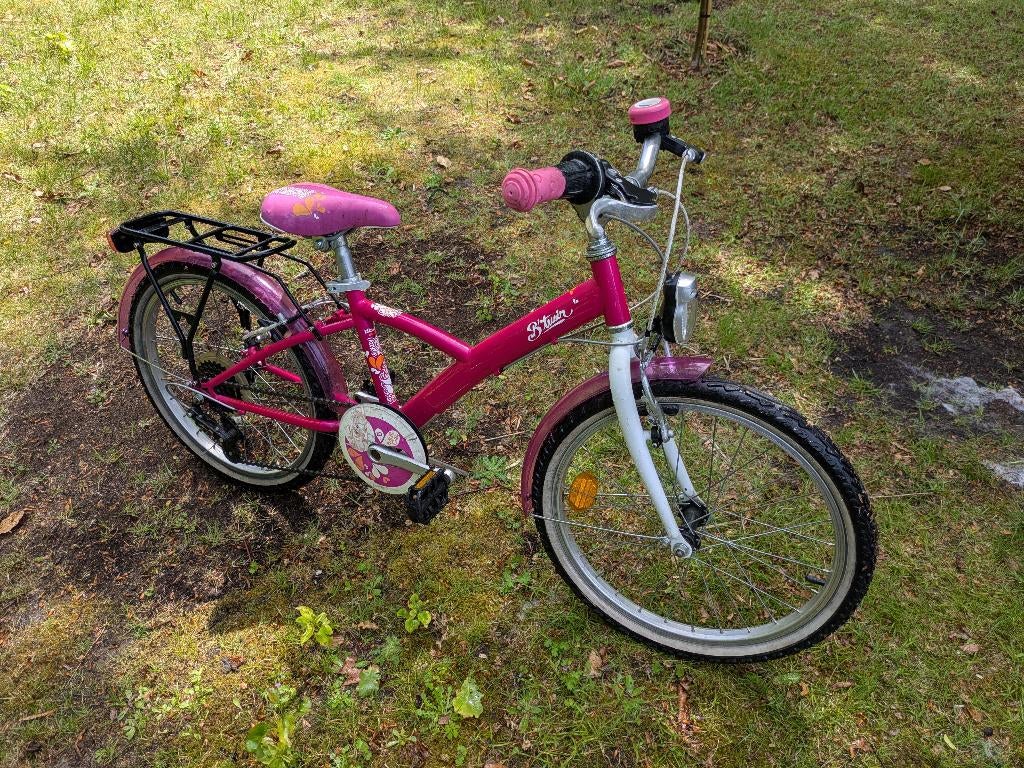 Btwin meisjesfiets, Fietsen en Brommers, Fietsen | Kinderfietsjes, Ophalen, 20 inch of meer, Gebruikt, Velgrem