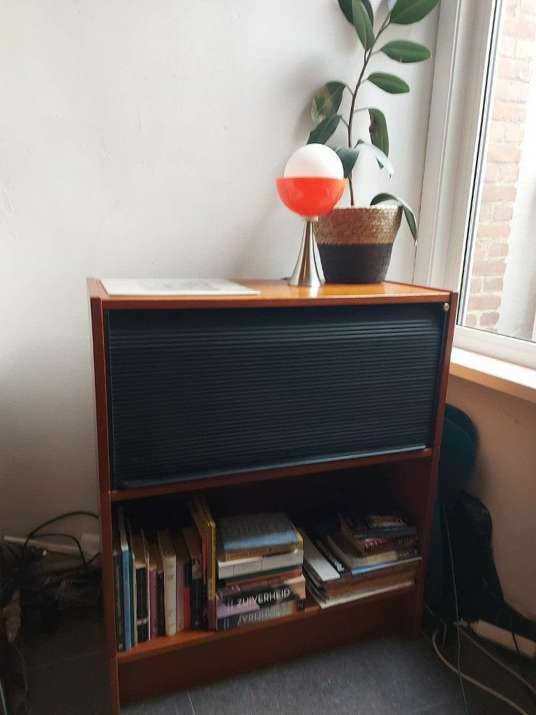 Vintage platenspeler kast, Mid-century kast, Antiek en Kunst, Ophalen