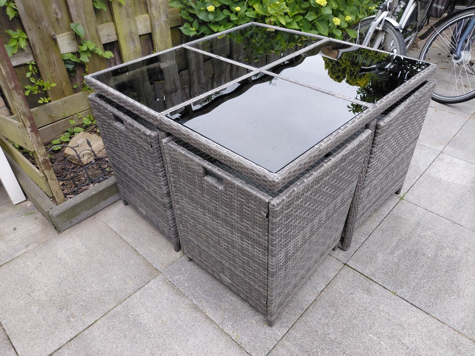 Set de jardin 5 pièces peu encombrant vidaXL, Jardin & Terrasse, Accessoires mobilier de jardin, Enlèvement