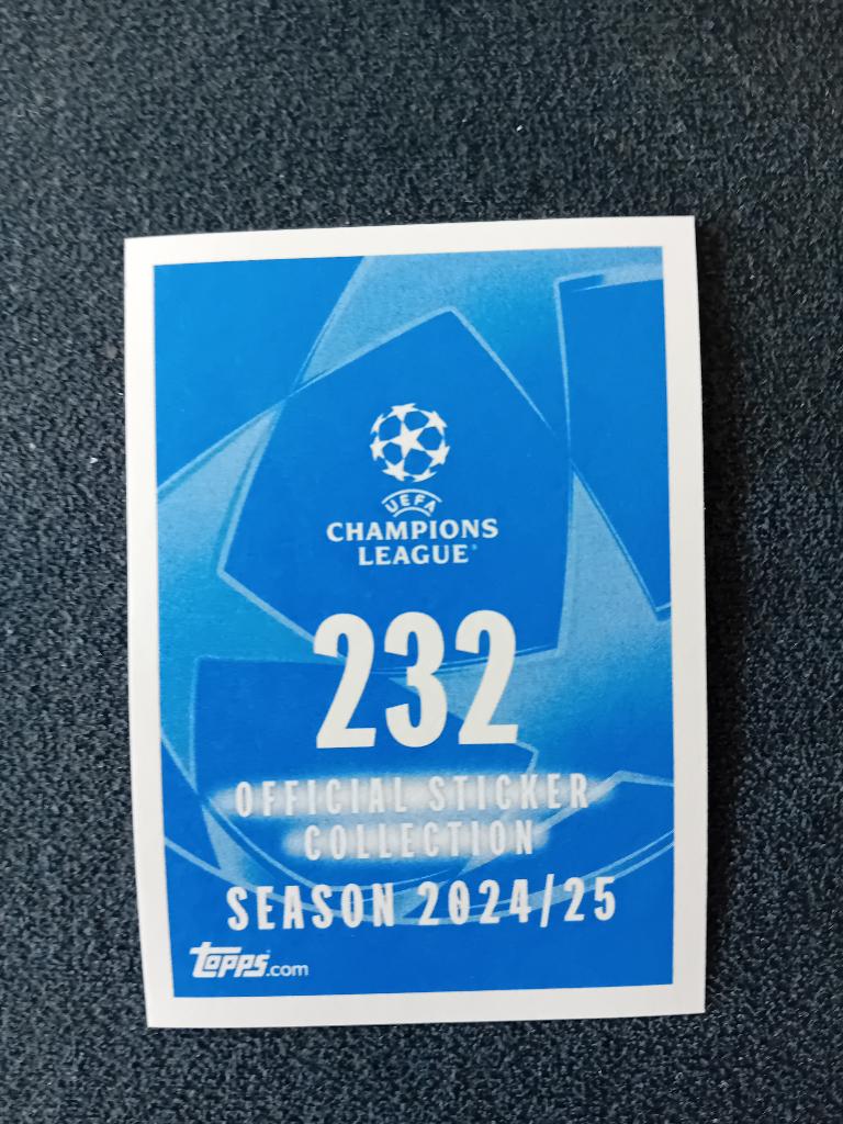 Sticker Topps 24/25 nr 232, Enlèvement ou Envoi, Neuf, Autocollant